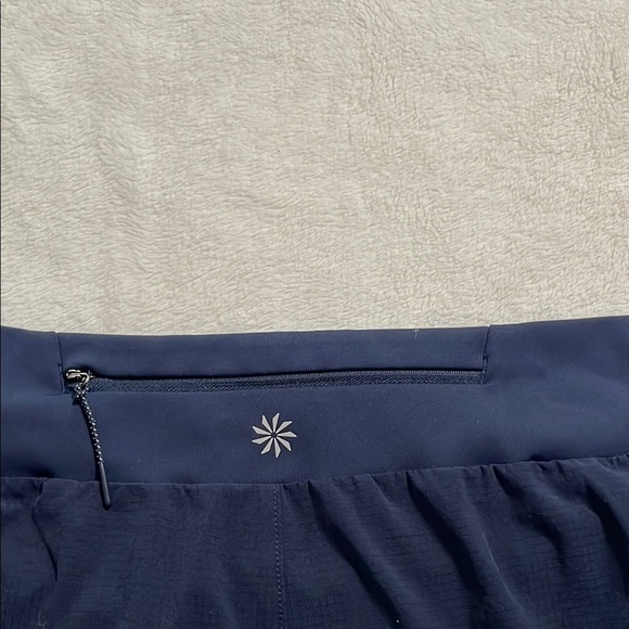 Women's Navy Blue Athletic Shorts - Picture 3 of 12